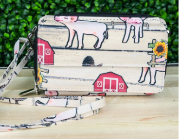 PIGGY WITH IT CROSSBODY ORGANIZER CLUTCH