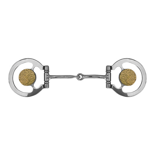 Golden Petal Stainless Steel D-Ring Snaffle Bit