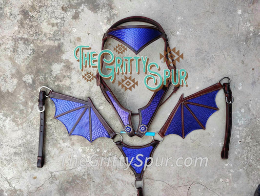 PRE ORDER- Purple/ indigo Gator Dragon Wing tack set 30-50 days out