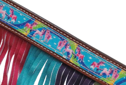 PONY Rainbow pony tack set with fringe