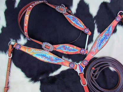 Freedom feather tack set