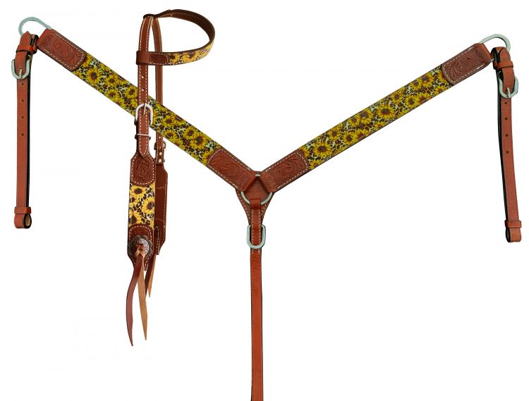 Sunflower Cheetah tack set (has lots of matching tack!)