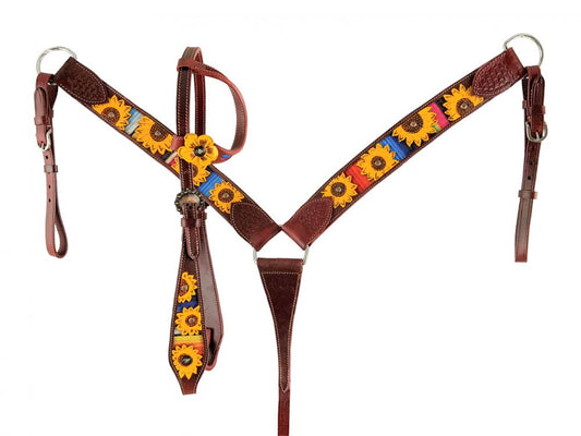 Serape sunflower tack set