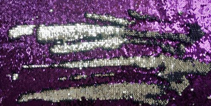 Purple and Silver Sequin Tack set