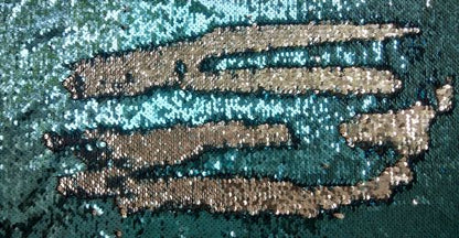 Blue and silver sequin fringe tack set